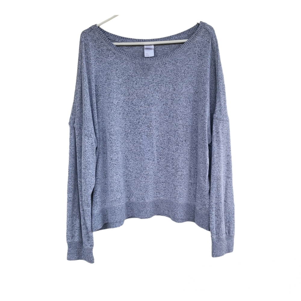Stars Above Size XXL Women's Gray Boat Neck Sweater Long Sleeve Soft Lou…